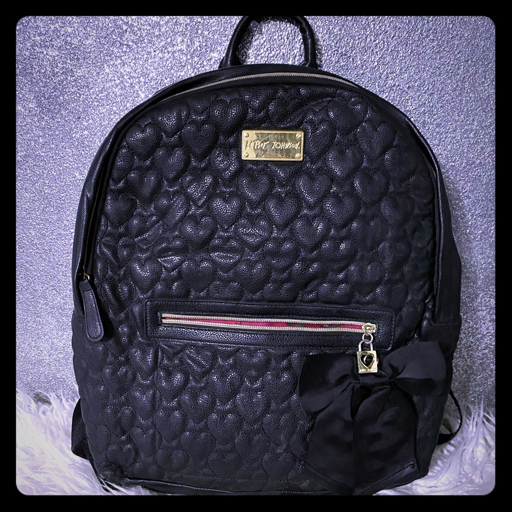 Betsy Johnson puffy heart backpack